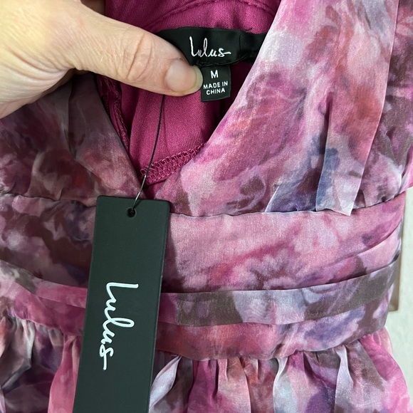 NWT Lulus women’s maxi organza dress gown. Size medium - Picture 4 of 6